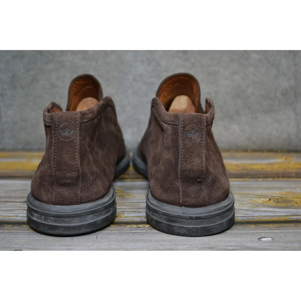Peter Millar Boots Mens 13 Brown Suede Slip On Ankle Casual Collection Shoes